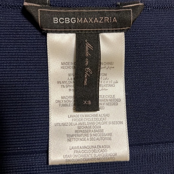 BCBG Navy “Alexa” bandage skirt - Picture 3 of 4